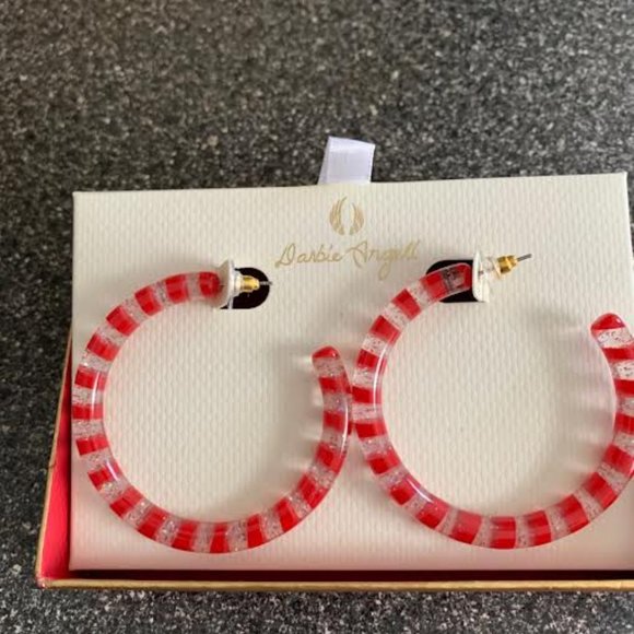 Darbie Angell candy cane hoops - Picture 3 of 3